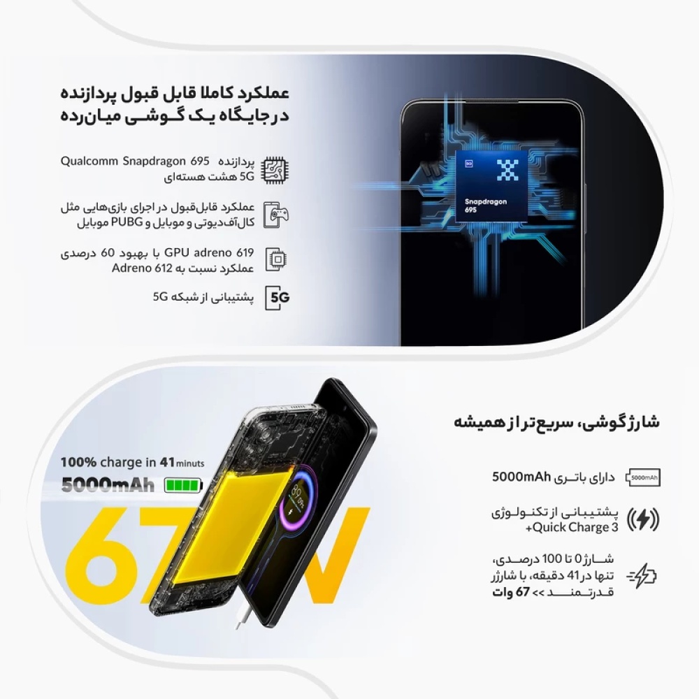 گوشی موبایل شیائومی مدل Poco X4 Pro 5G - ظرفیت 256گیگابایت - رم 8گیگابایت